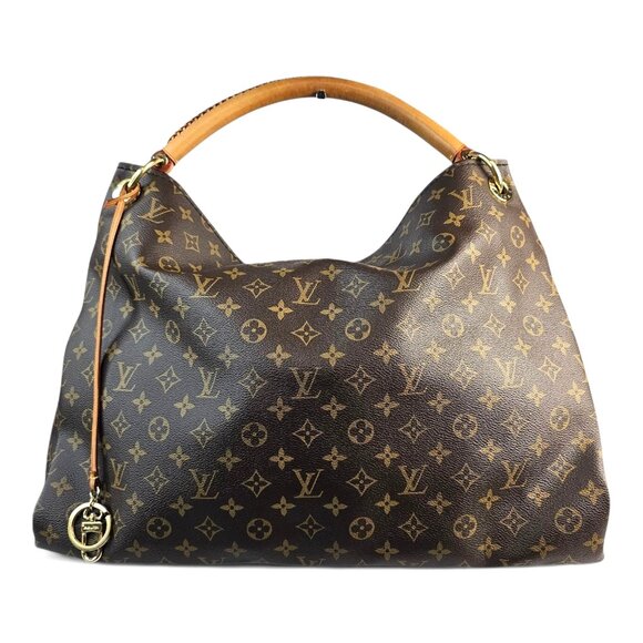 LOUIS VUITTON Artsy GM Shoulder Bag Large Monogram Woven Handle Leather Tote LV - Picture 11 of 16